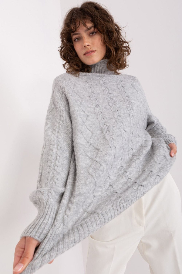 grey - Turtleneck model 189229 AT U704-189229