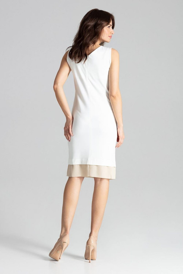 beige - Cocktail dress model 131227 Lenitif U704-131227