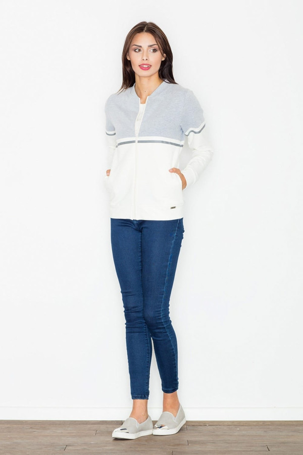 grey - Sweatshirt model 77144 Figl U704-77144