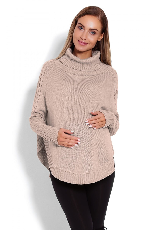 beige - Maternity poncho model 122940 PeeKaBoo U704-122940