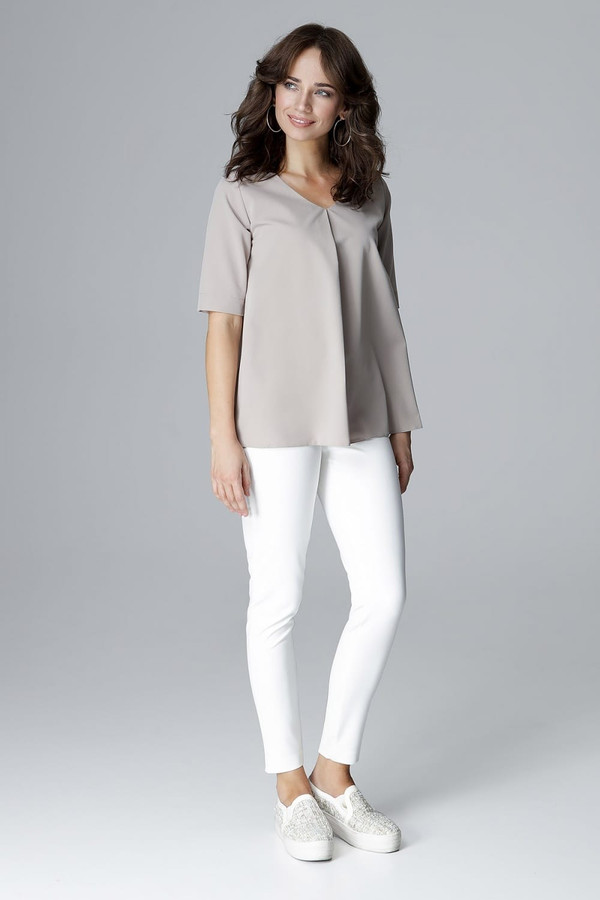 beige - Blouse model 123564 Lenitif U704-123564