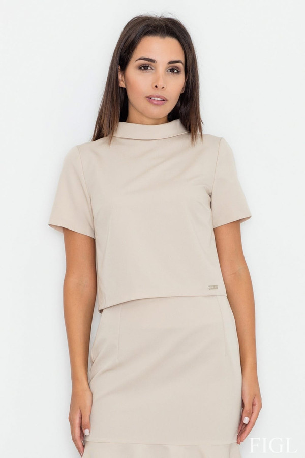beige - Blouse model 77046 Figl U704-77046