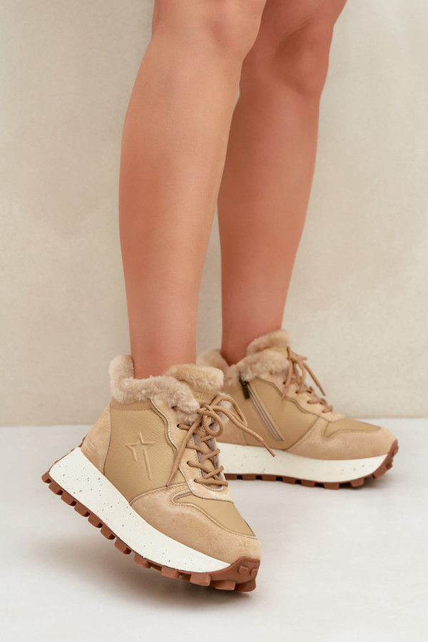 beige - Sport Shoes model 203918 Step in style U704-203918