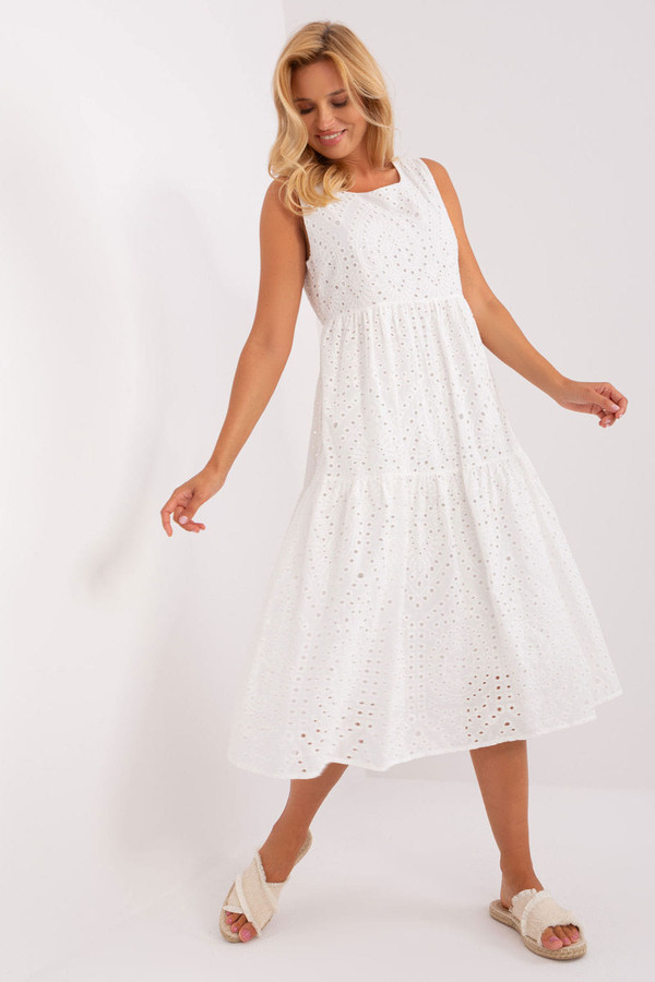 white - Daydress model 183456 Och Bella U704-183456