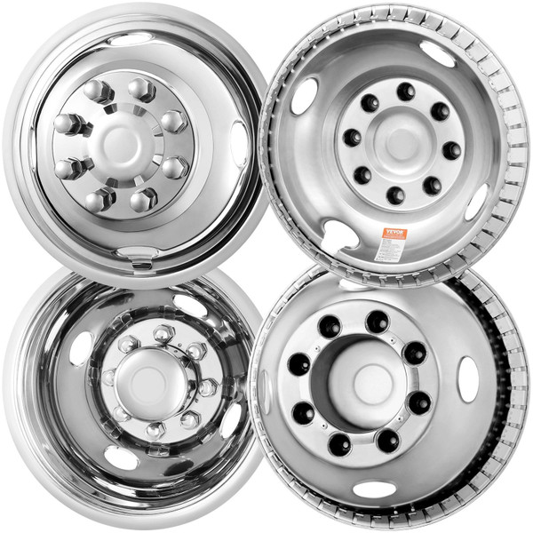 16-inch Wheel Simulators, 304 Stainless Steel Wheel Simulator Kit with Mirror Polished Finish, 2 Fr E415-CLMNQ16YC4PCQWZ22V0