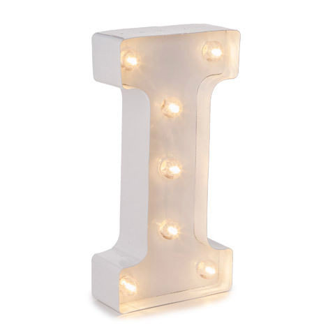 Darice Light Up White Marquee Letters Letter I 9.875 inches N274-FC01029843