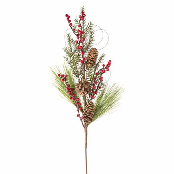 Pine Spray Red 7 X 32 Inches N274-FC01587404