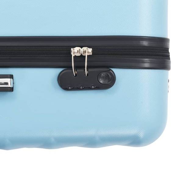 Hardcase Trolley Set 3 pcs Blue ABS A949-91889