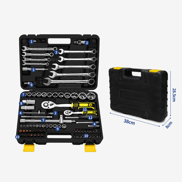 Color: 82 set - Large Set Of Special Tools For Car Maintenance Complete Toolbox Q119-CJJZGJGJ01089-82 set