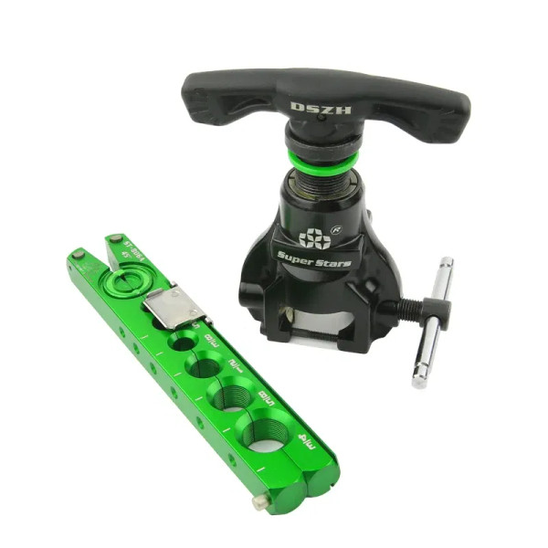 Color: Green, Purple - DSZH Reamer Flaring Tool ST-806A Copper Pipe Maintenance Eccentric Tube Expa F640-12000026337251381