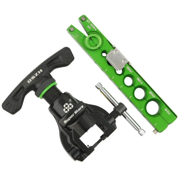 Color: Green, Purple - DSZH Reamer Flaring Tool ST-806A Copper Pipe Maintenance Eccentric Tube Expa F640-12000026337251381