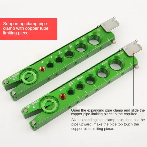 Color: Green, Purple - DSZH Reamer Flaring Tool ST-806A Copper Pipe Maintenance Eccentric Tube Expa F640-12000026337251381