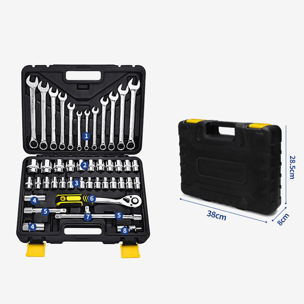 Color: 44 set - Large Set Of Special Tools For Car Maintenance Complete Toolbox Q119-CJJZGJGJ01089-44 set