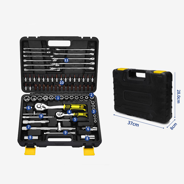 Color: 78 set - Large Set Of Special Tools For Car Maintenance Complete Toolbox Q119-CJJZGJGJ01089-78 set