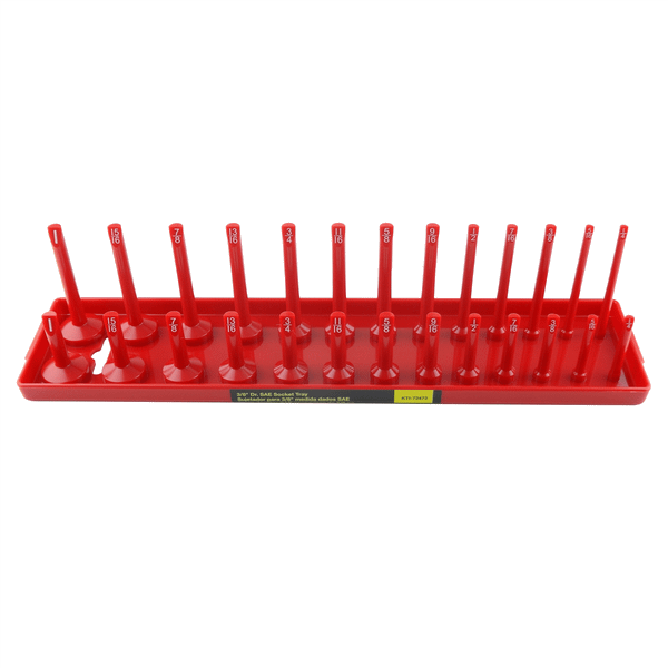 K Tool International Socket Holder 3/8 Inch Drive SAE Red T398-KTI72472