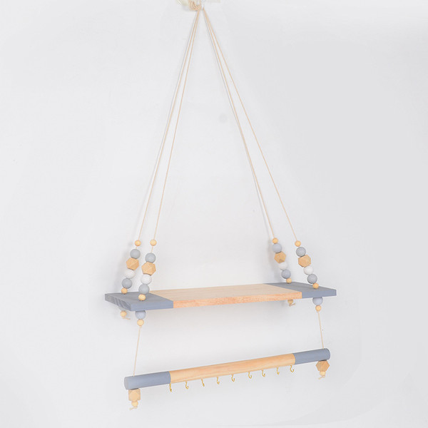 Single-Layer Shelf With Upper Board And Lower Stick Wall Decoration Q119-CJGJ1103374