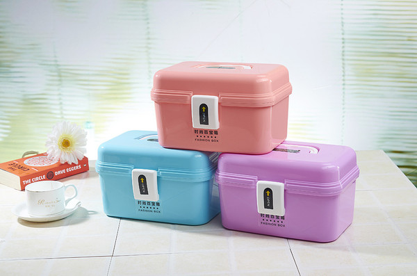 Hao Feng plastic portable tool kit thickened storage box transparent cosmetic box double classifica Q119-CJJZGJGJ00023