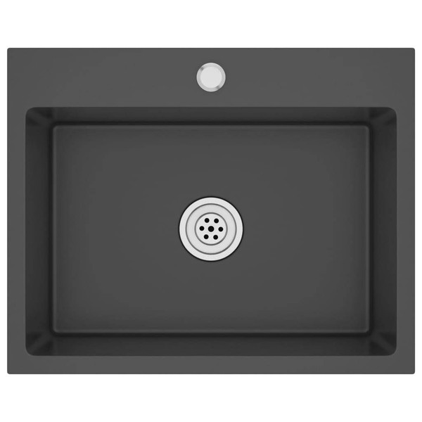 Handmade Kitchen Sink Black Stainless Steel A949-51513