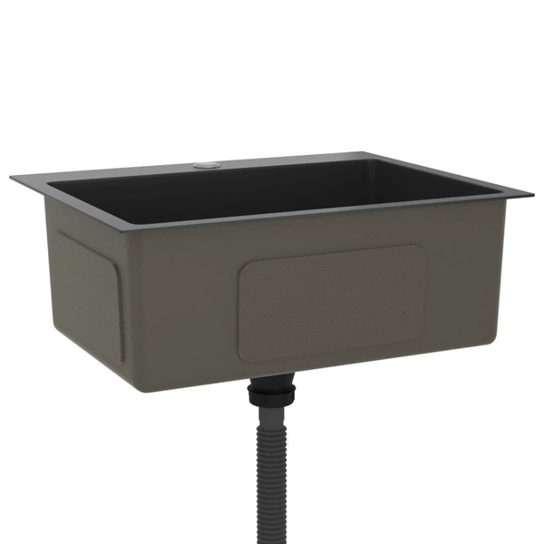 Handmade Kitchen Sink Black Stainless Steel A949-51513