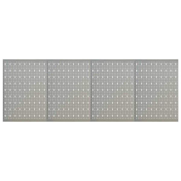 Wall-mounted Peg Boards 4 pcs 15.7"x22.8" Steel A949-145350