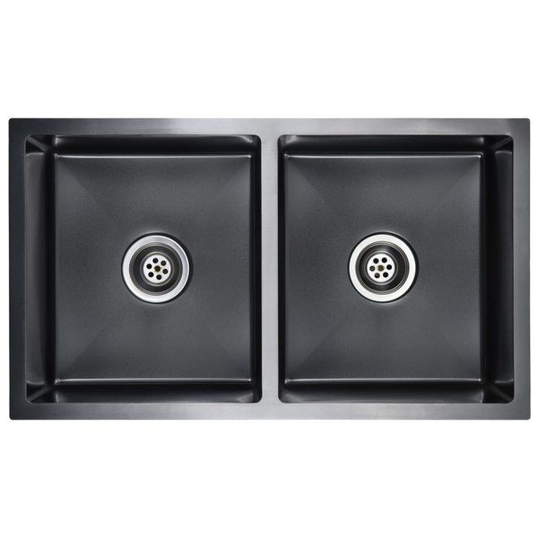 Handmade Kitchen Sink Black Stainless Steel A949-145085