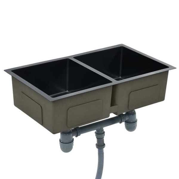 Handmade Kitchen Sink Black Stainless Steel A949-145085