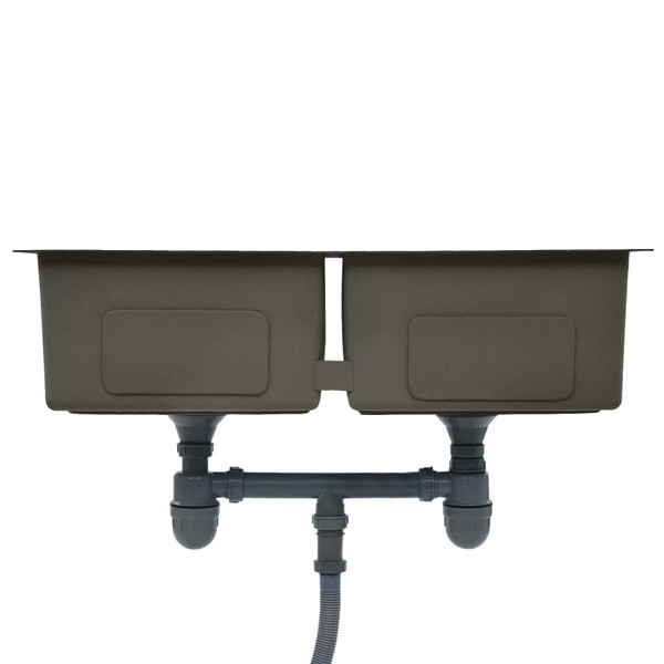 Handmade Kitchen Sink Black Stainless Steel A949-145085