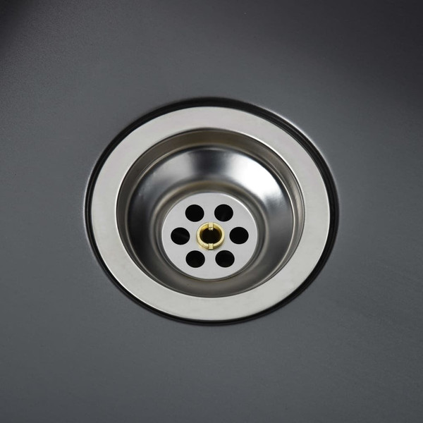 Handmade Kitchen Sink Black Stainless Steel A949-145085
