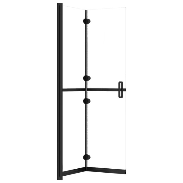 Foldable Walk-in Shower Wall Transparent ESG Glass 43.3"x74.8 A949-151184