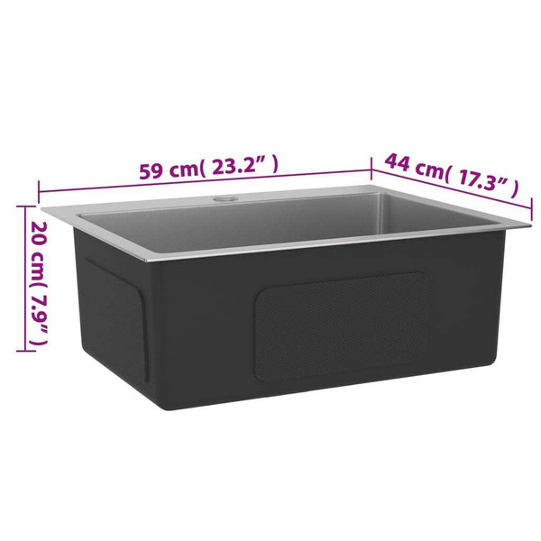 Handmade Kitchen Sink Stainless Steel A949-51512