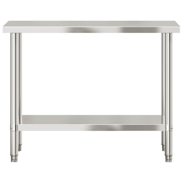 Kitchen Work Table 43.3"x21.7"x33.5" Stainless Steel A949-376465