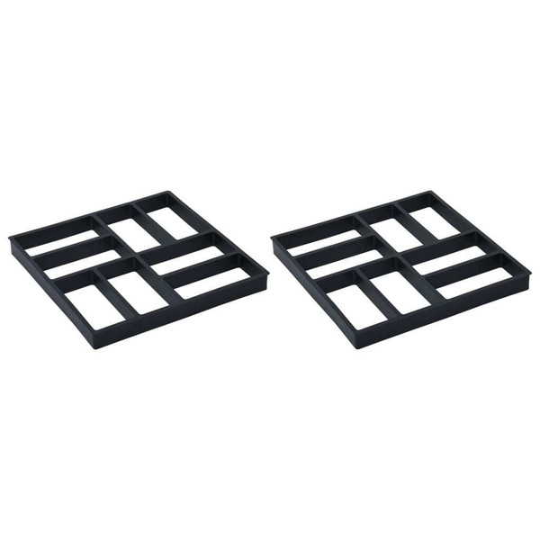 Pavement Molds 2 pcs 15.7"x15.7"x1.6" Plastic A949-48610