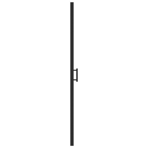 Shower Door 39.4"x70.1" Half Frosted Tempered Glass Black A949-151867