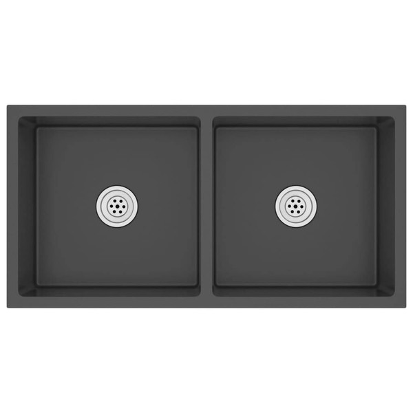 Handmade Kitchen Sink Black Stainless Steel A949-51523