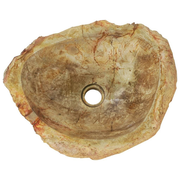 Sink 17.7"x13.8"x5.9" Fossil Stone Cream A949-142778