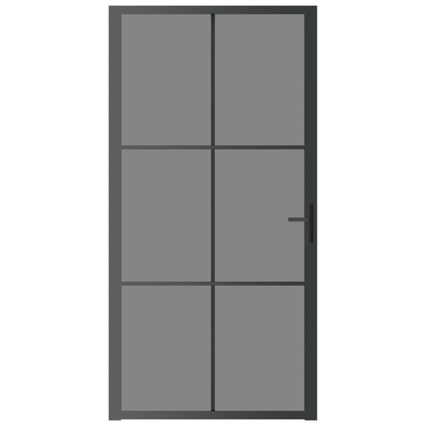 Interior Door 40.4"x79.3" Black ESG Glass and Aluminum A949-350567