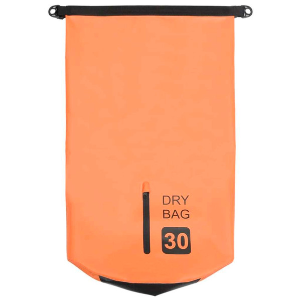Dry Bag with Zipper Orange 7.9 gal PVC A949-92786