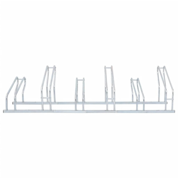 Bicycle Stand for 6 Bikes Floor Freestanding Galvanized Steel A949-4005577