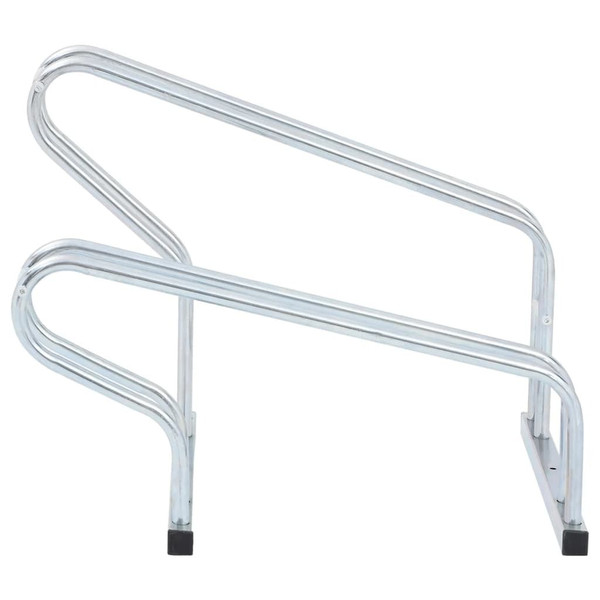 Bicycle Stand for 2 Bikes Floor Freestanding Galvanized Steel A949-4005573