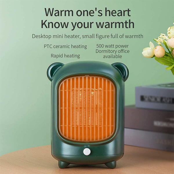 Electric Heater Lightweight Portable 30db Low Noise Flame Retardant Space Heater for Bedroom Living K484-PHO_0X5ZEB5I