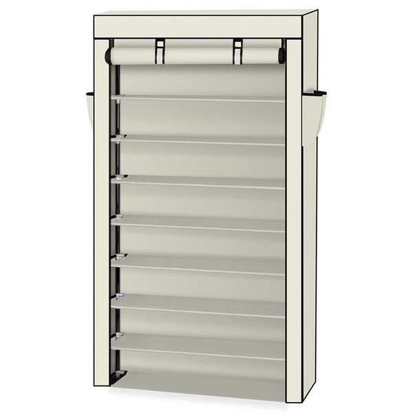 US Non-woven Fabric Shoe  Cabinet 10 Layers Widened Household Shoe Organizer Beige K484-PHO_0S78052D_US