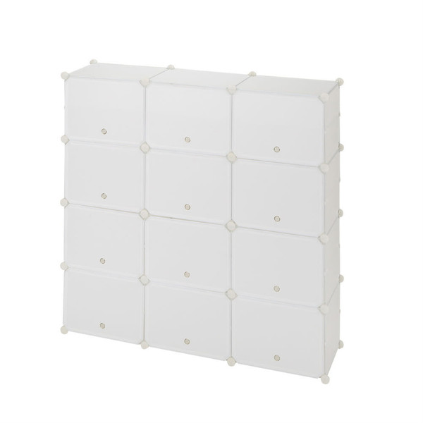 US 7-tier 21 Grids Storage Shoe Cabinet Shoe Rack Organizer White K484-PHO_0WHK93CX_US