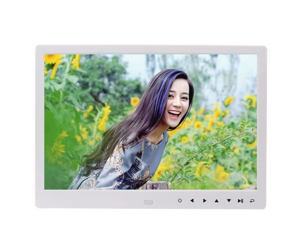 12 Inch 1080p HD Digital Photo Frame with Remote Control Support 32g Sd and USB White US Plug K484-PEL_06P2OAEC