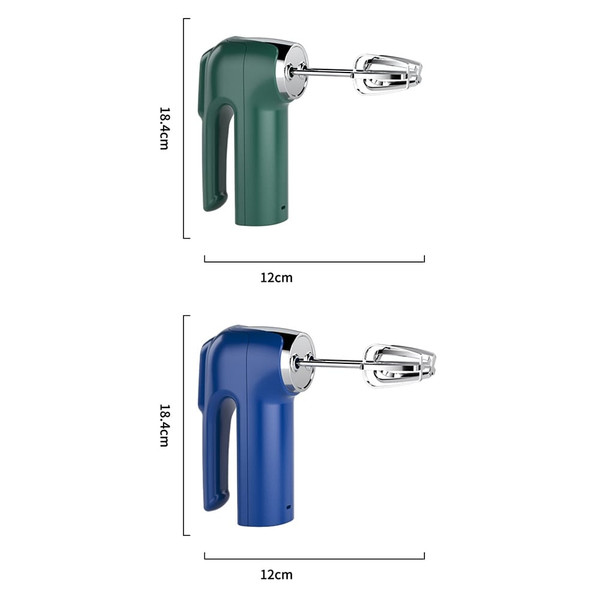Double-head Egg Beater Usb Charging 3-speed Adjustable Kitchen Baking Mixer Food Blender Blue K484-PHO_0X2L9DUP