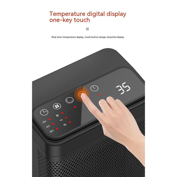 1500w Space Electric Heater with Remote Control 3 Modes 12h Timer Tip-over Protective for Home Offi K484-PHO_0X44QM0N
