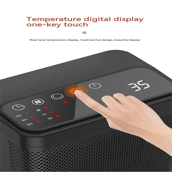 1500w Space Electric Heater with Remote Control 3 Modes 12h Timer Tip-over Protective for Home Offi K484-PHO_0X44QM0N