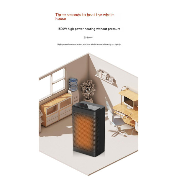 1500w Space Electric Heater with Remote Control 3 Modes 12h Timer Tip-over Protective for Home Offi K484-PHO_0X44QM0N