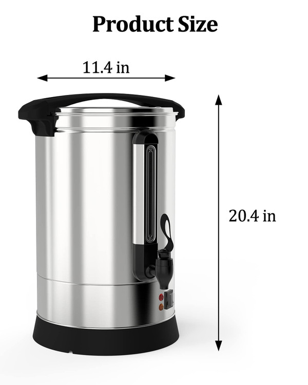 US GARVEE 14L Commercial Coffee Maker 100 Cup Quick Brewing Large Coffee Urn K484-PHO_0X3NMOGB_US