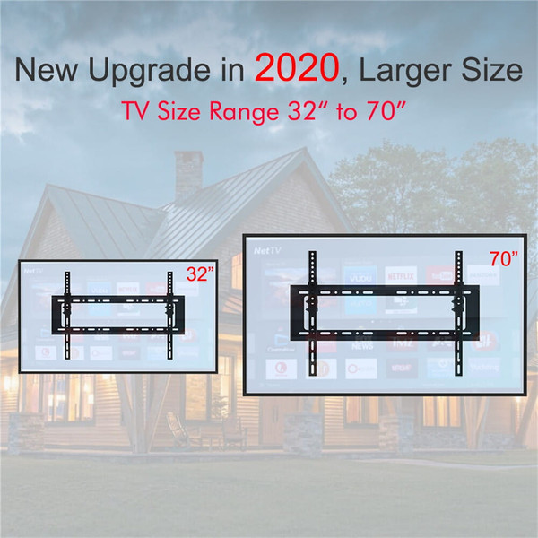 US 32-70 Inches TV Stand Tmw798 Bearing 50kg/Maximum Vesa400*600/downward 10-degree With Horizontal K484-PEL_0J63K6YG_US