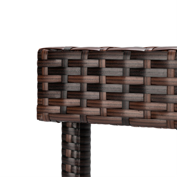 US 4pcs Rattan Stool Iron Frame Multifunctional Backless Retro Bar Chair 38x38x61cm N003 brown grad K484-PHO_0V9GC6K9_US